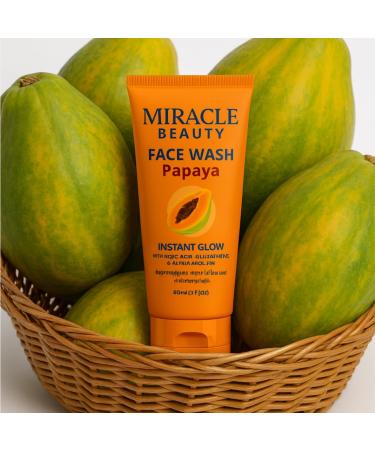 MACARIA Miracle Beauty Papaya Men Dark Spot Reduction Face Wash (10x Brightening) 60ML