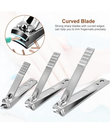 18 Piece Stainless Steel Nail Clippers Set - Professional Manicure Kit with Travel Case - Buy Online on GoSupps.com