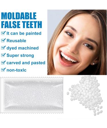 Tooth Repair Set - 30ml Dentures with Heat-Fit Pearls for Temporary Restoration of Missing or Broken Teeth | International Shipping - Buy Online on GoSupps.com