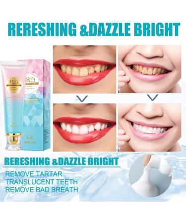 100g Dazzling White Toothpaste - Fresh Breath & Smoke Stain Removal | Nicotinamide Whitening Formula for Oral Hygiene - Buy Online on GoSupps.com
