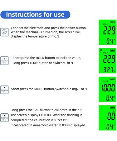 Digital Dissolved Oxygen Meter | 0.0 40.0 mg/l Analyzer for Aquaculture Pools & Beverage Testing - Buy Online on GoSupps.com