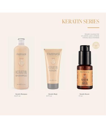 Farmasi Keratin Hair Serum | Best Straightener for All Hair Types | Smooth & Shiny Hair | 1 oz (30 ml - Buy Online on GoSupps.com