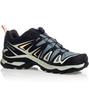 Salomon Women's X Ultra 3 Gore-Tex Hiking Shoes - Balsam Green/Mineral Gray/Bellini - Size 10.5 - Buy Online on GoSupps.com