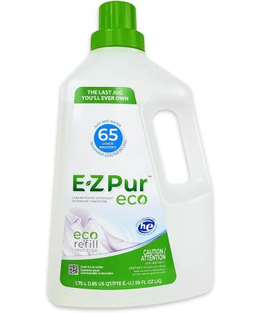 Environmentally Friendly Laundry Detergent Starter Kit 130 Loads - Includes Two 40g Refills Unscented and Empty Jug Add Water to Refills to Make 3.6L Liquid - EZ Pur Eco. - Buy Online on GoSupps.com