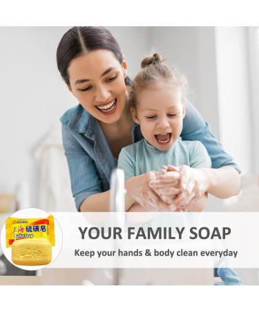 BEE & FLOWER Shanghai 10% Sulfur Soap Bar 3.4 Oz (Pack of 6) - Face and Body Soaps - Buy Online on GoSupps.com