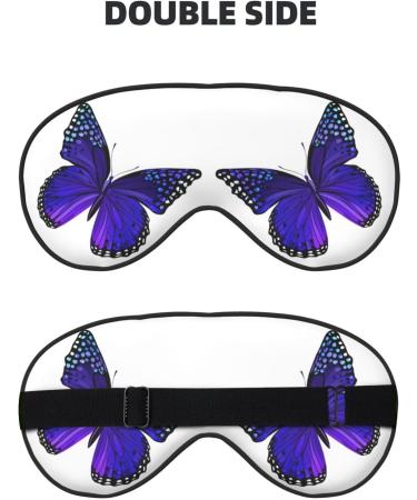 Premium Purple Butterfly Sleep Mask for Better Sleep | Reusable Soft Blackout Eye Masks for Women & Men | Ideal for Travel Camping & Gift Giving - Buy Online on GoSupps.com