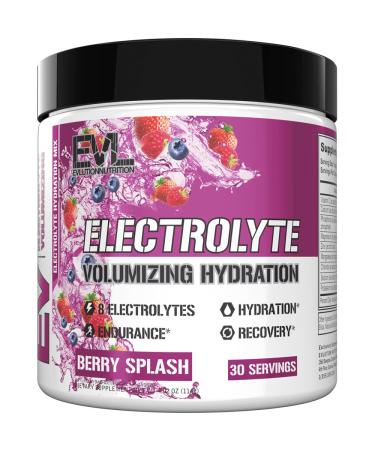 Ultimate Electrolytes Powder Hydration Drink - Quick Replenishing Hydration Powder Electrolyte Drink Mix with 8 Key Electrolytes and Antioxidants - Vegan Gluten Free Keto Friendly Blend (Berry Splash)