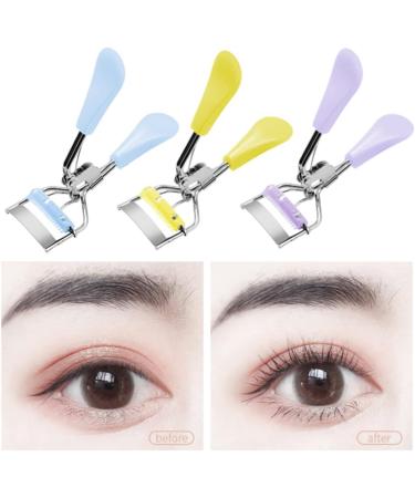 Eyelashes Curler with Built-in Comb Professional Lashes Curler Eyelashes Accessories Fits All Eye Shape Purple Eyelash Curlers - Buy Online on GoSupps.com