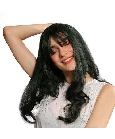 Wig Women Long Hair Black Cosplay Women Synthetic Long Brazilian Wavy Curly Hair 50s 70s 60s 80s