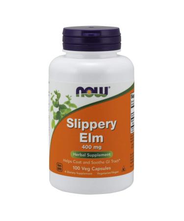 Now Foods Slippery Elm 400 mg 100 Capsules