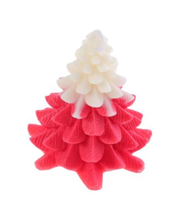 FOMIYES 1pc Christmas Tree Candles Christmas Tealight Candles Xmas Tree Shaped Candle Candle Tablescape Decor Xmas Candles Scented Candles Desk Topper Red Wax Fragrance Red 9X8.8X8.5CM