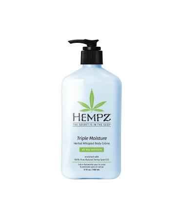 Hempz Triple Moisture Herbal Whipped Body Creme 17 fl oz (500 ml - Buy Online on GoSupps.com
