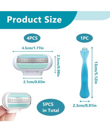  Eiaigky Venus 4-Pack Women's Razor Blades - Replacement Blades for Venus Razors - 3 Protective Pads with Moisturizer - - Buy Online on GoSupps.com
