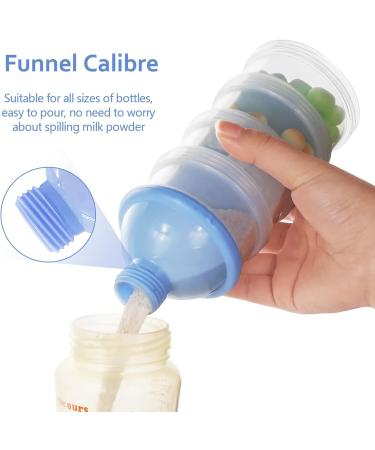 Bambebe 4-Layer Portable Milk Powder Dispenser & Snack Storage for Travel - Baby Formula Milk Powder Pots Container - Buy Online on GoSupps.com
