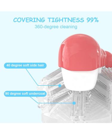 Vicloon U Shaped Toothbrush Set of 2 for Children (7-12 Years) - Soft Silicone Brush Head - Yellow/Pink - Buy Online on GoSupps.com