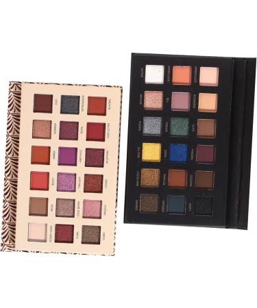 Beavorty 18 matte eyeshadow glitter eyeshadow eyeshadow eye shadow woman cosmetic tray 1 count (Pack of 1) Black - Buy Online on GoSupps.com