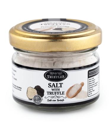 Black Truffle Salt Sea Salt with Truffles Truffle Flavoured Gourmet Salt Black Truffle Condiment Seasoning with Truffle Sale con Tartufo 60g Glass jar