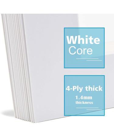 Egofine 8x10 White Picture Mats Pack of 14 - Acid Free, Bevel Cut, 1.2mm Thickness - Frame Mattes for 5x7 Photos - Buy Online on GoSupps.com