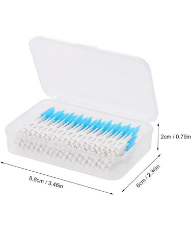 Layhou 160pcs Interdental Brushes & Toothpicks | Soft Silicone Dental Floss for Effective Teeth Cleaning - Blue - Buy Online on GoSupps.com