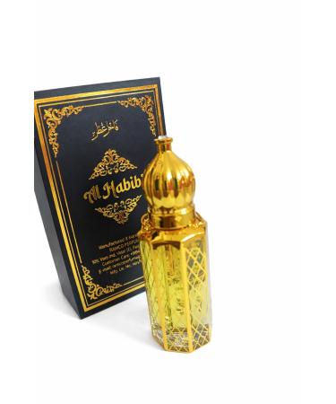 Al Habeebi Green Musk Non Premium Attar oil 12ml concentrated Perfume Oil Roll-on For Mens tender grass +White musk base combination