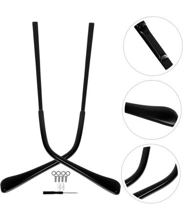 Gleavi Glasses Repair Set - Universal Glass Legs NBLest Metal Frame Black 13x0.5cm - Perfect Accessories for Glasses Restoration - Buy Online on GoSupps.com