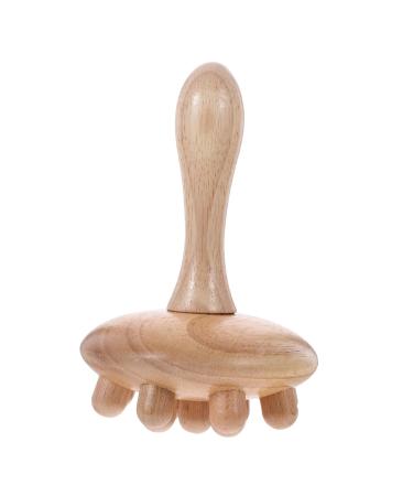 Beaupretty Hand massage ball Massage body brush made of wood scalp massage brush Neck massager Foot massager Professional poor poor massage bursts made of wood spa tub
