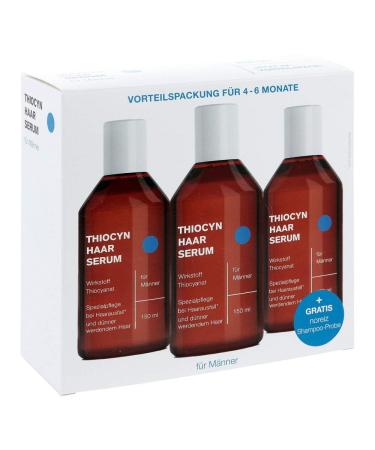 Thiocyn Hair Serum for Men - 3 x 150ml - Effective Hair Loss Treatment - Dermatologically Tested - Made in Germany - 4-6 Months Supply - Buy Online on GoSupps.com