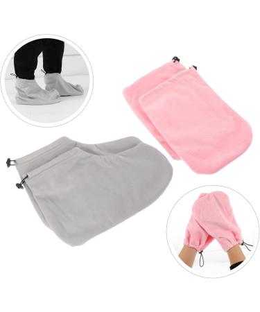 Beavorty 1 Set gloves wax bath foot cover spa foot bag feet care prodcut paraffin hand cover paraffin wax booties work tools Wax Care Cover Wax Mitts foot warmer fabric moisturizing - Buy Online on GoSupps.com