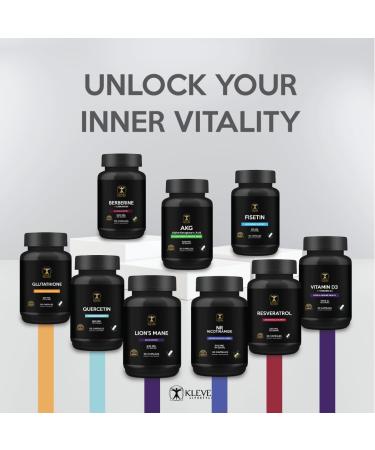 Klever Lifestyle | Lion's Mane Mushroom Supplement | Memory/Focus Enhancer | 60 Capsules | 940mg per Serving - Buy Online on GoSupps.com