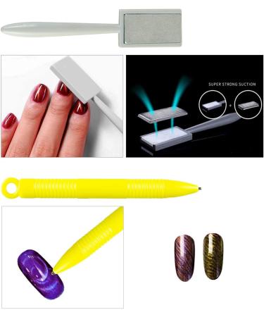 11 Piece Magnet Nail Art Polish Tool Set - Cat Eye Gel Polish and 3D Gel Nails Kit for DIY or Professional Salon Use - Buy Online on GoSupps.com