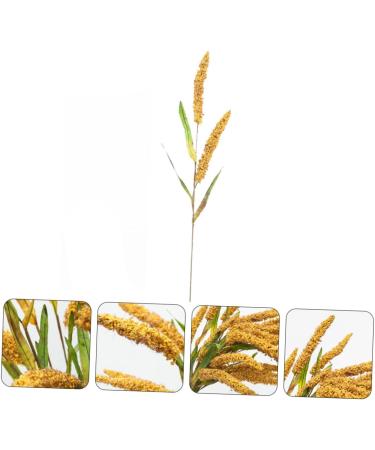 LIFKOME 2pcs Simulated Ears of Corn Artificial Grasses Bundle Home D cor Artificial Millet Ears Artificial Plants Simulation Wheat Ears Home Decor Dried Millet Desktop Pvc Straw Goldenx2pcs 12X75CMx2pcs - Buy Online on GoSupps.com