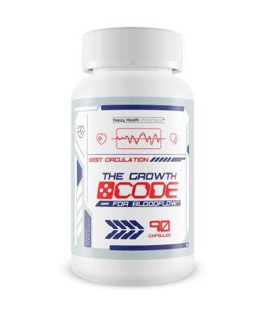 The Growth Code For Bloodflow - Advanced Blood Flow Supplement - Our Best Circulation Supplement - Vasodilator Nitric Oxide Boost Capsules - Max Blood Flow Circulation and Vein Support