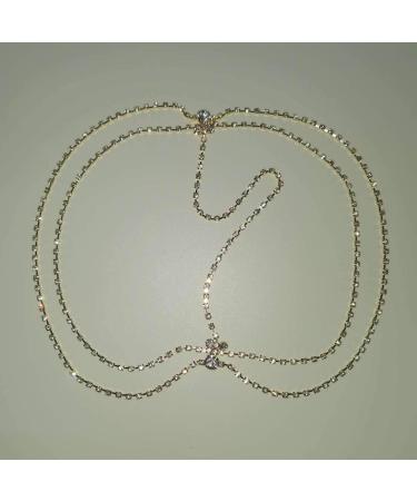 Wekicici Boho Rhinestones Head Chain | Multi-Layered Tassel Hair Accessories for Women & Girls - Perfect for Wedding, Brides & Bridesmaids | Exotic Princess Hair Jewelry in Gold - Buy Online on GoSupps.com