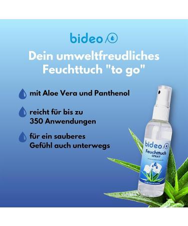 Bideo Wet Cloth Spray 50ml - Eco-Friendly Hygienic Cleaning Spray for Toilet Paper | Refreshing & Foster - 3 Set - Buy Online on GoSupps.com