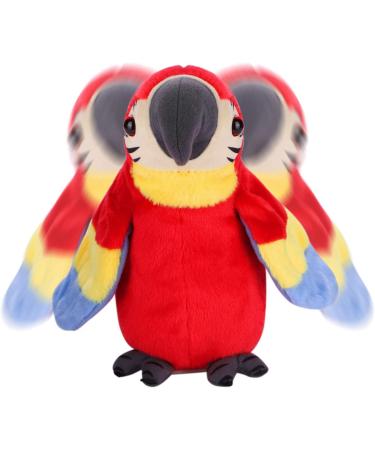 ITODA Electric Talking Parrot Plush Toy for Kids - Educational Electronic Pet with Record & Repeat Functions, Cute Dancing Bird Doll for Baby Birthday Gifts (Red-2) - Buy Online on GoSupps.com