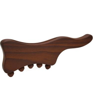 Short Massage Stick Roller | Enhance Blood Circulation & Relieve Muscle Tension with Wooden Gua Sha Stick for Shoulders | Buy Internationally - Buy Online on GoSupps.com