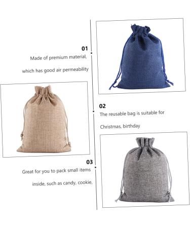 BCOATH 1 Set Christmas Bag Candy Bags Drawstring Bags Candy Storage Pouches Pocket Calendar 14X10X1cm Assorted Color 01 - Buy Online on GoSupps.com
