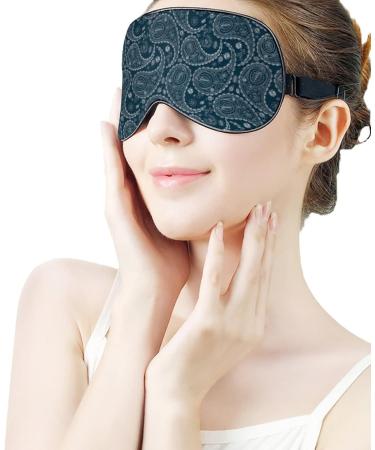 Floral Paisley Design Sleep Mask for Women | Adjustable Eye Shades & Elastic Strap for Comfort - Buy Online on GoSupps.com
