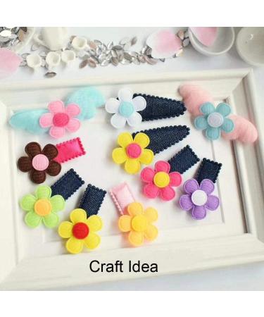 YYCRAFT 90pcs Padded Spring Felt Flower Appliques - 9 Colors - Buy Online on GoSupps.com