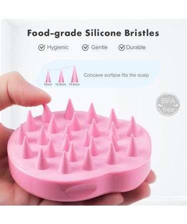 FREATECCH CHAUT Massage Brush - Wet & Dry Shampoo Brush for Scalp Peeling & Massage | Silicone Hair Root Care | Stimulates Growth & Reduces Dandruff - Pink Classic - Buy Online on GoSupps.com