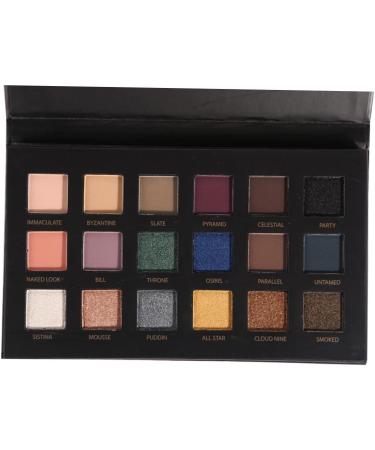 Beavorty 18 glitter eye shadows black glitter palette medium Black - Buy Online on GoSupps.com