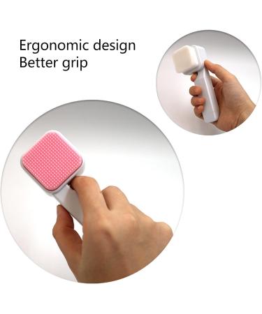 Facial Brush Soft Bristles Easy to Use Ergonomic Long Handle Manual Comfortable 2 Pieces DoubleSided Facial Scrubber Boosts Circulation for Home - Buy Online on GoSupps.com
