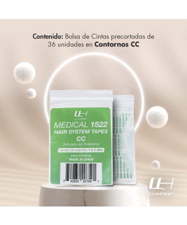 LuxHair Medical 1522 Hypoallergenic Adhesive Tapes for Wigs and Extensions Lasts 2 Days Skin-Friendly Double Sided Adhesive - Buy Online on GoSupps.com