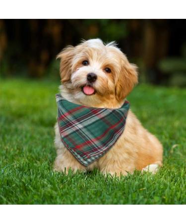Buy Dadabig 4-Piece Dog Bandanas - Stylish Reversible Triangle Scarves for Dogs & Cats - Cotton Checkered Pet Neckwear - Buy Online on GoSupps.com