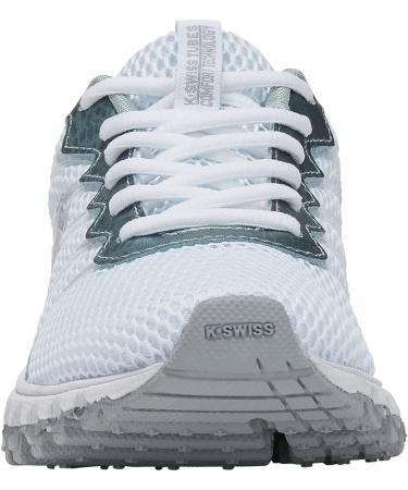K-Swiss Women's Tubes 200 Training Shoe 7.5 White/Silver/Blue Panther - Stylish and Functional Training Shoe for Women - Buy Online on GoSupps.com