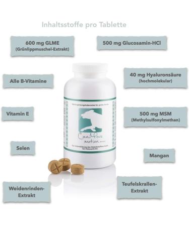 Canimove Motion Maxi Joint Tablets for Large Dogs | 200 Tablets with MSM Hyaluronic Acid & Green Lipped Mussel | Osteoarthritis & Ligament Support - Buy Online on GoSupps.com