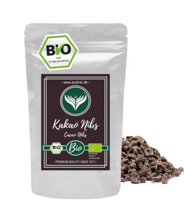 Azafran ORGANIC Cacao Nibs raw | Cocoa nibs | Nibs from cocoa beans | Cocoa pieces 250g - Buy Online on GoSupps.com