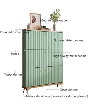 Freestanding Shoe Storage Cabinet Ultra-Thin Shoe Cabinet at Home Entrance Large-Capacity Tipping Bucket Locker Entry Door Entryway Cabinet Luxury Simple Modern Shoe Rack for Slippers Sneakers H - Buy Online on GoSupps.com