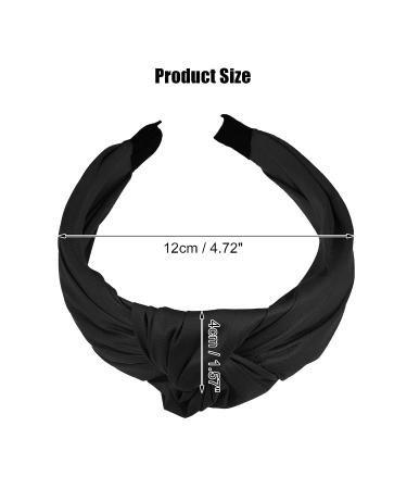 VOCOSTE Faux Leather Knotted Headband for Women - Black, 1.57 Wide - Buy Online on GoSupps.com