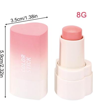 Facial Blush 8 Gram Blush Stick Buildable Face Makeup for Wedding Date Evening Travel Morning Routine Family Party Vacation Picnic Daily Use 03 - Buy Online on GoSupps.com